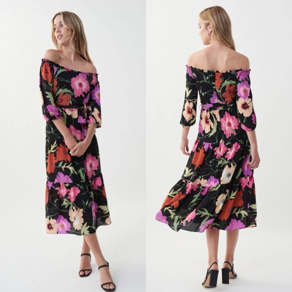 Floral Off-Shoulder Dress